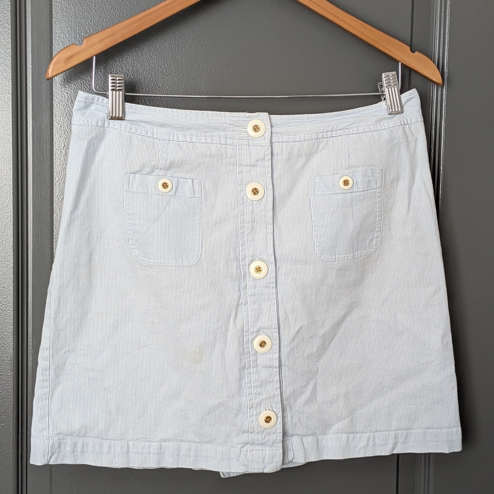 Vineyard Vines Blue and White Striped Skirt
